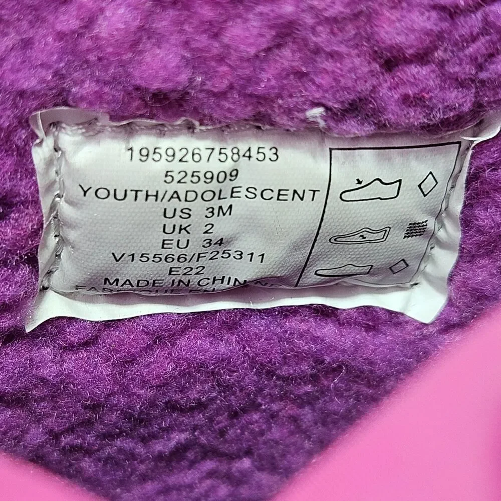 Lands' End Girls Snow Flurry Insulated Boots Pink Iridescent Size 3M Youth